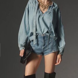 New with tags Anthropologie Pilcro Low-Rise Micro Shorts 29 SUPER CUTE